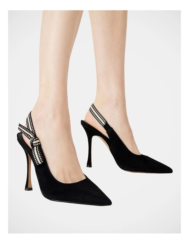 Bri Dress Heels in Black Suede image 7