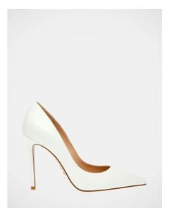 Evelyn Dress Heels in White
