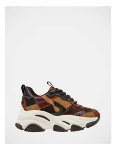 Puzzlez Sneakers in Brown Multi