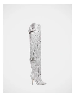 Baddie Boots in White