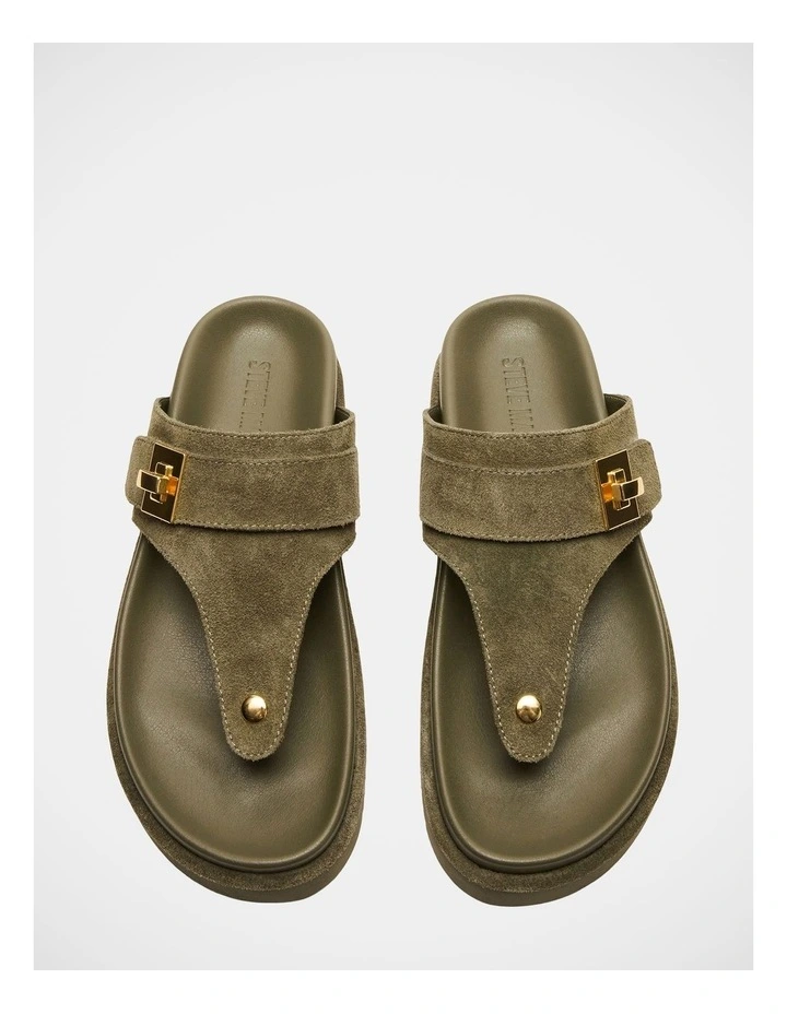 Thona Sandals in Olive image 3