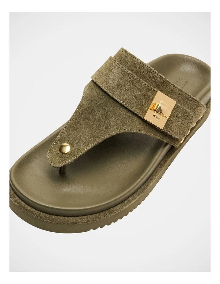 Thona Sandals in Olive image 5