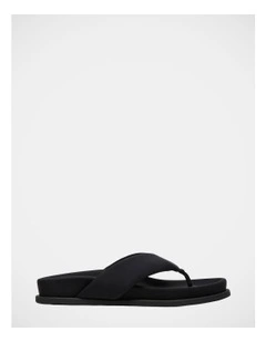 Zinnia Thong Sandals in Black