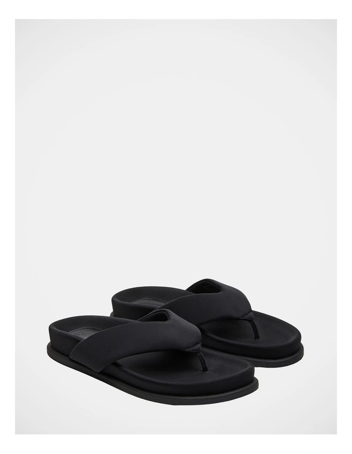 Zinnia Thong Sandals in Black image 2