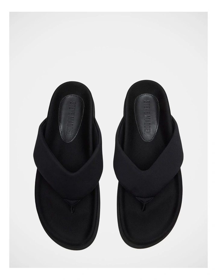 Zinnia Thong Sandals in Black image 3