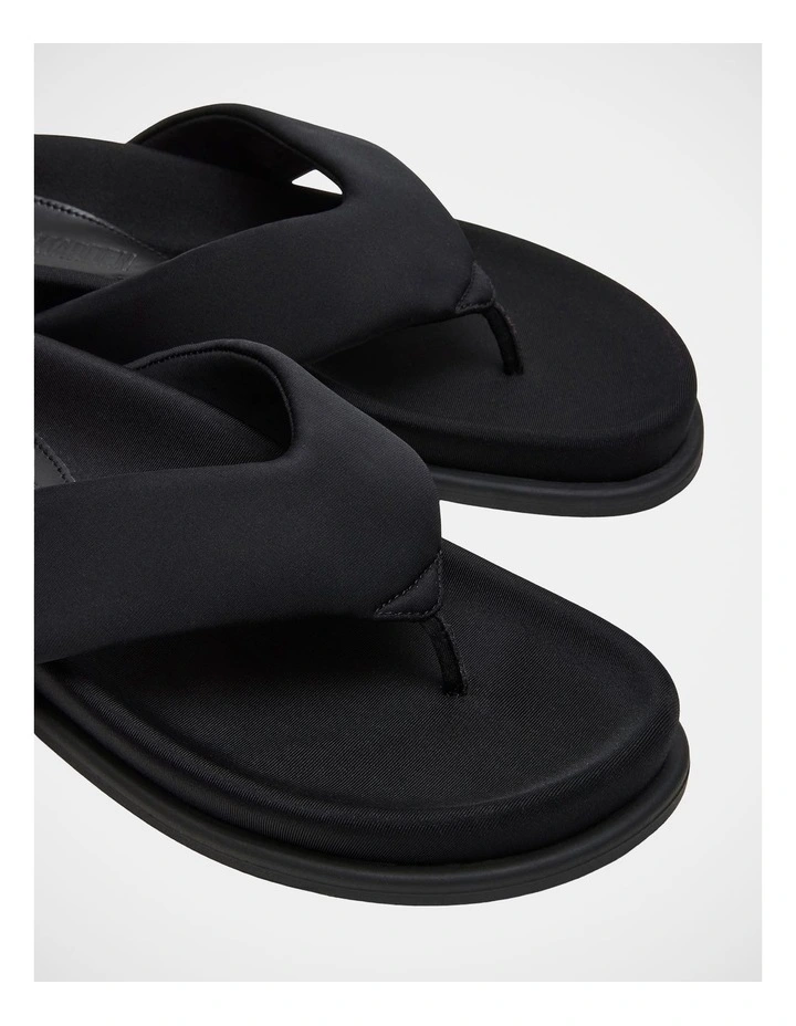 Zinnia Thong Sandals in Black image 5