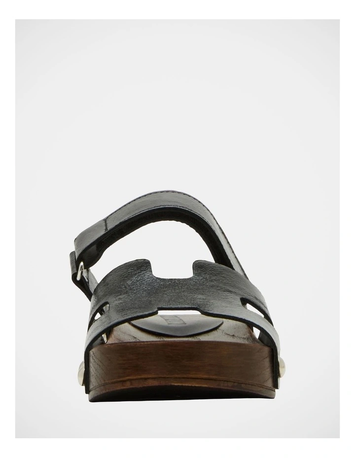 Canal Sandals in Black Patent image 3