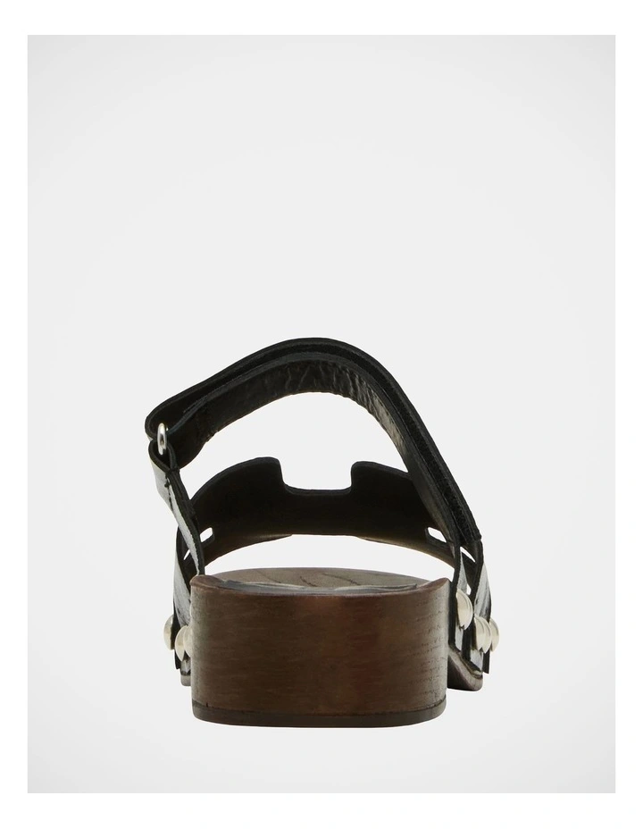 Canal Sandals in Black Patent image 6