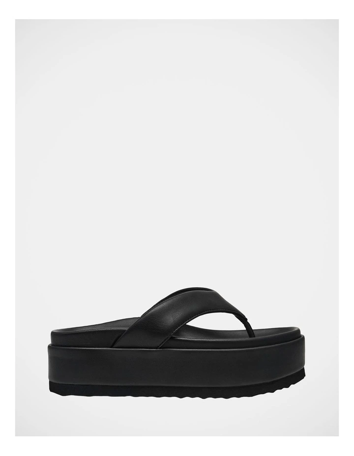 Blackout Thong Sandals in Black image 1