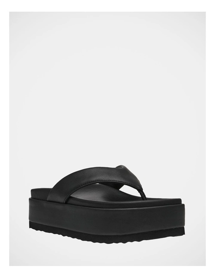 Blackout Thong Sandals in Black image 2