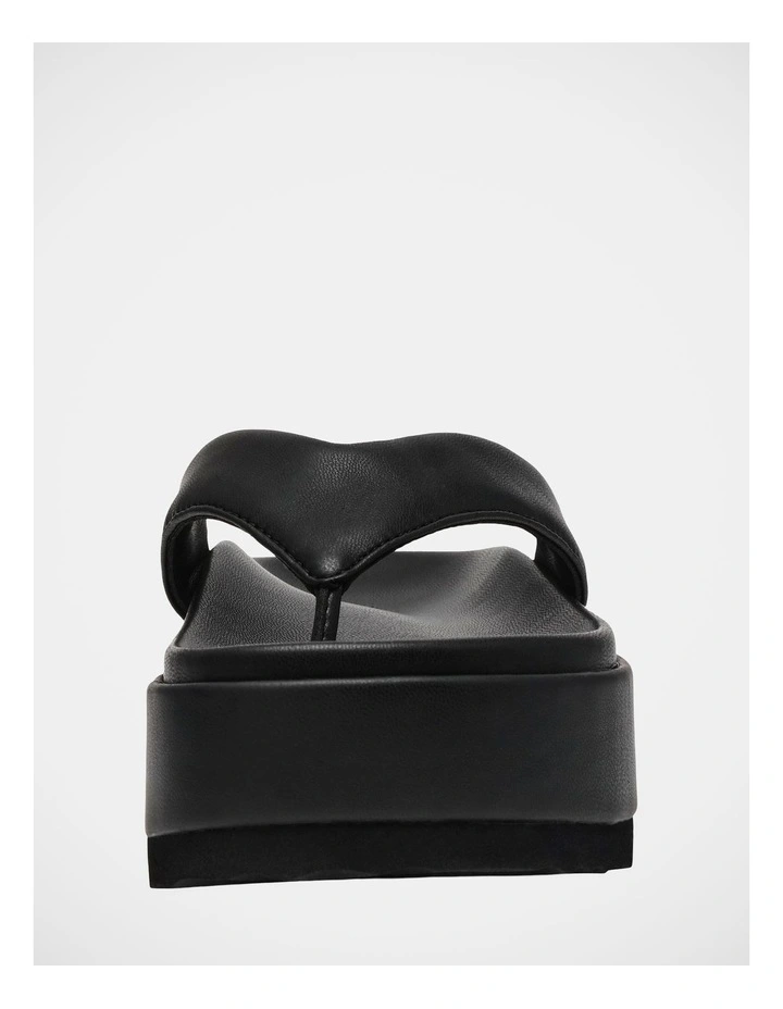 Blackout Thong Sandals in Black image 3