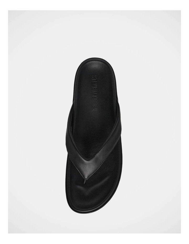 Blackout Thong Sandals in Black image 4