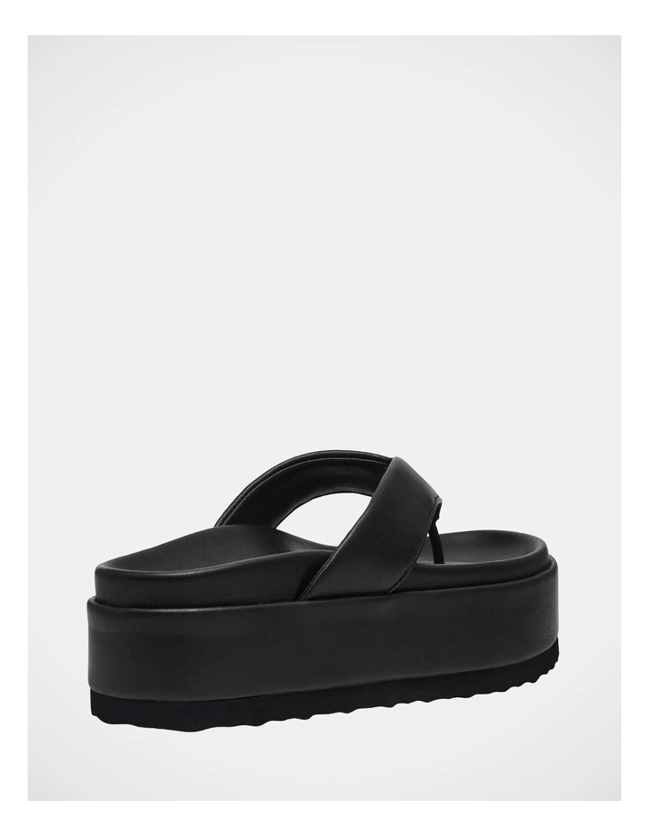 Blackout Thong Sandals in Black image 5