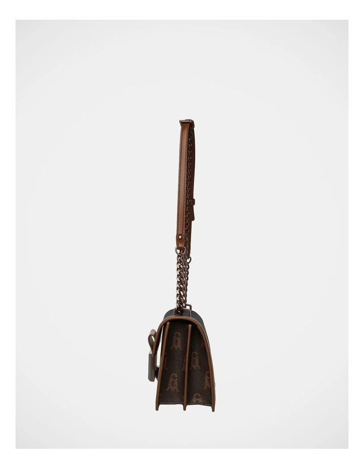 BPortiae Crossbody Bag in Chocolate Multi image 3