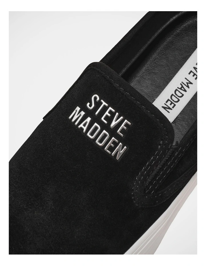 Clifftop Sneakers in Black Suede image 7