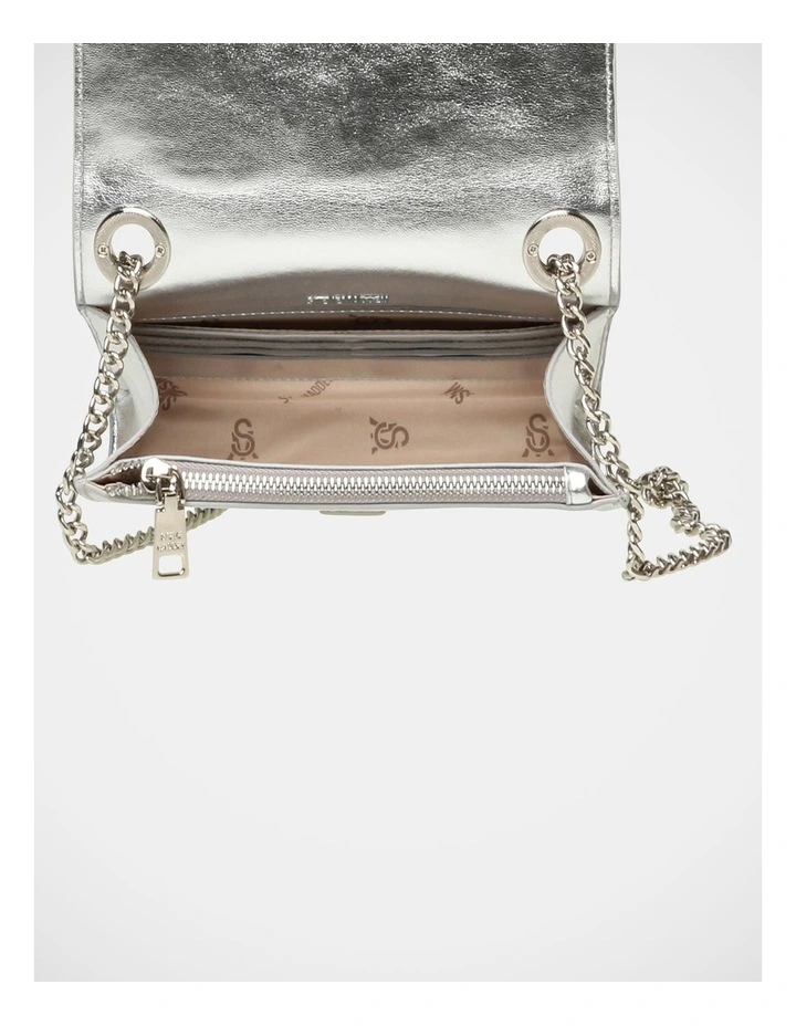 BZoie Crossbody Bag in Silver image 5