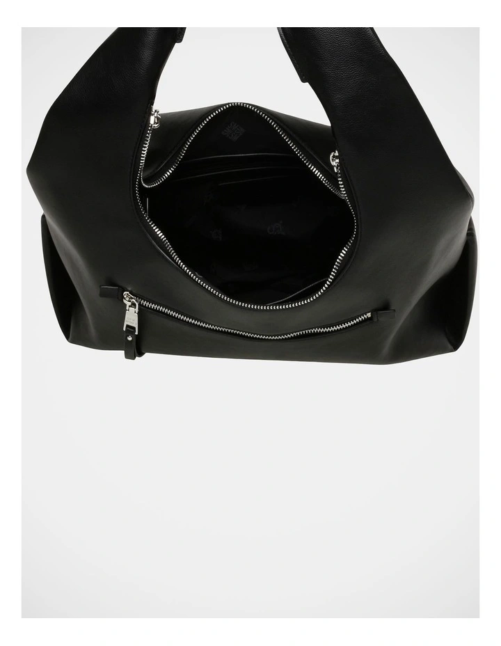 BIva Tote Bag in Black SIlver image 5