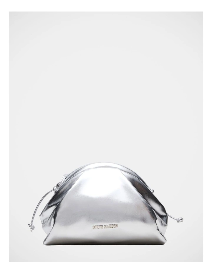 BHailee Clutch Bag in Silver image 3