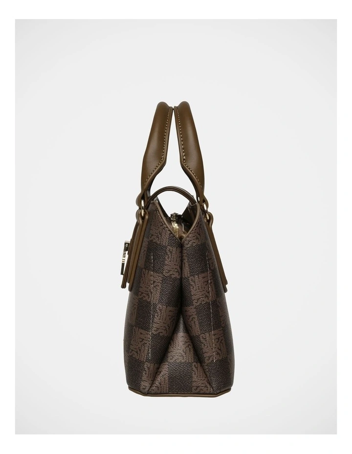 BTen-7 Satchel Bag in Olive/Gold image 3