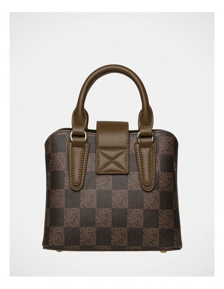 BTen-7 Satchel Bag in Olive/Gold image 4