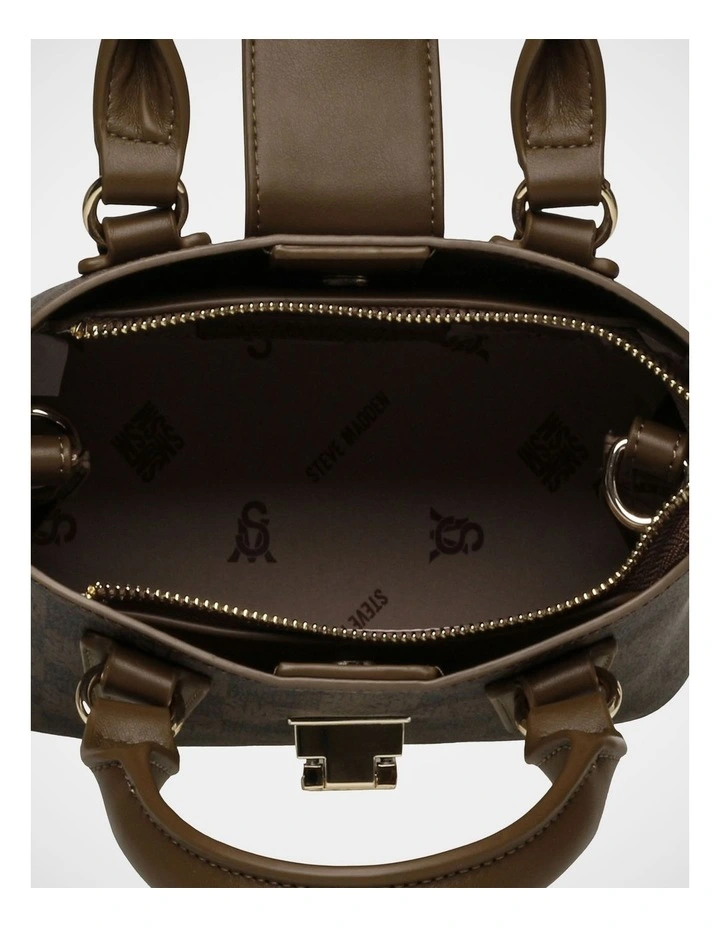 BTen-7 Satchel Bag in Olive/Gold image 5