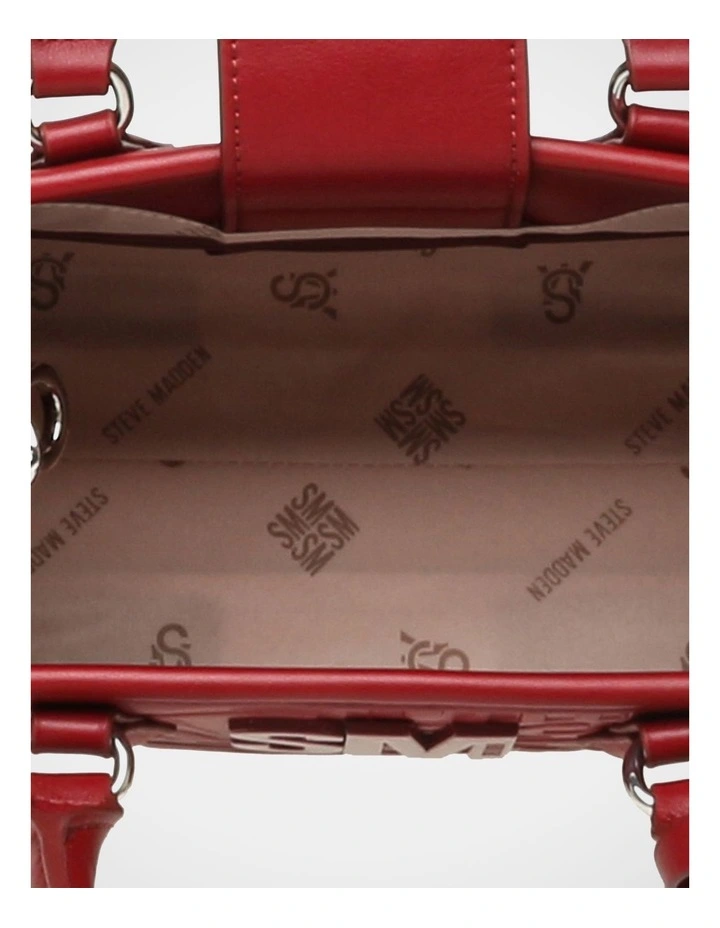 BRolin Tote Bag in Red/Silver image 5