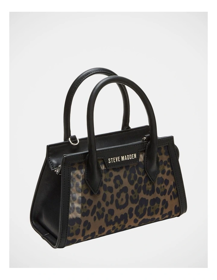 BPeachy Top Handle Bag in Leopard image 2