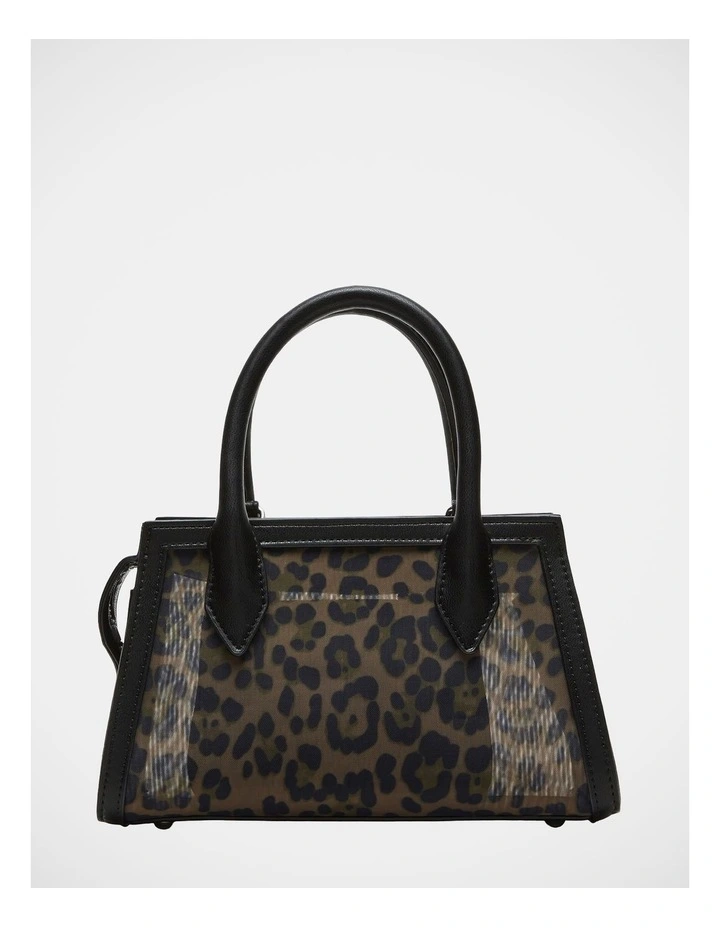 BPeachy Top Handle Bag in Leopard image 3