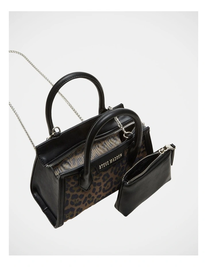 BPeachy Top Handle Bag in Leopard image 4