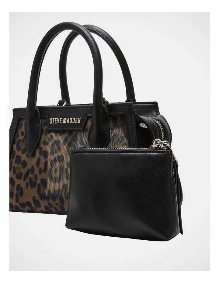 BPeachy Top Handle Bag in Leopard image 5