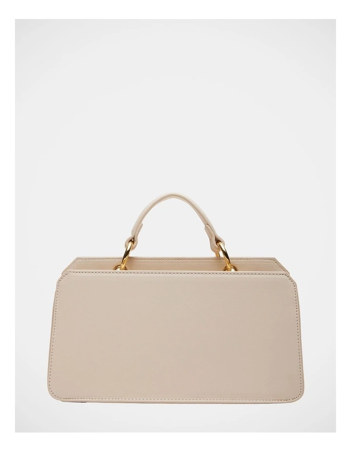BEvie Top Handle Bag in Cream image 3