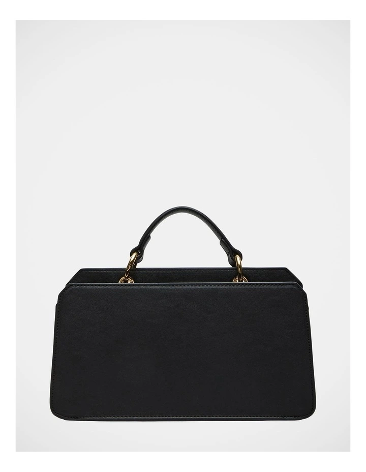 BEvie Top Handle Bag in Black image 3