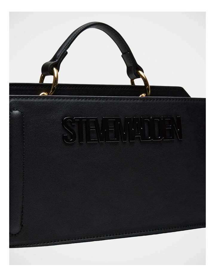 BEvie Top Handle Bag in Black image 5