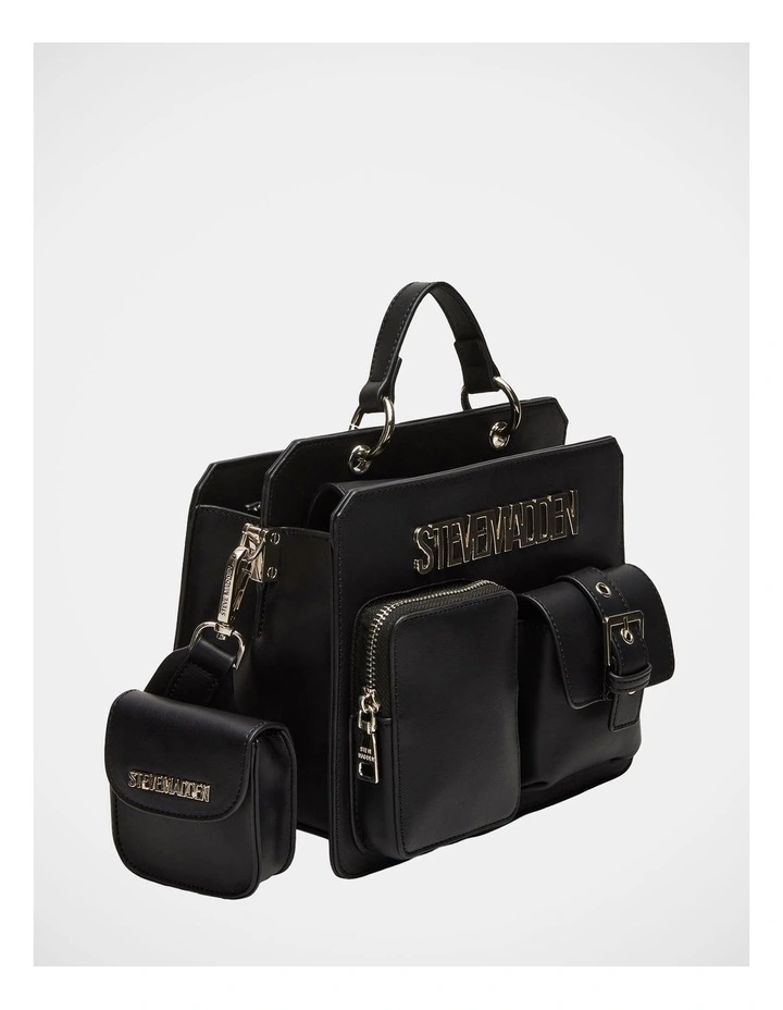 BEvelynu Top Handle Bag in Black image 2