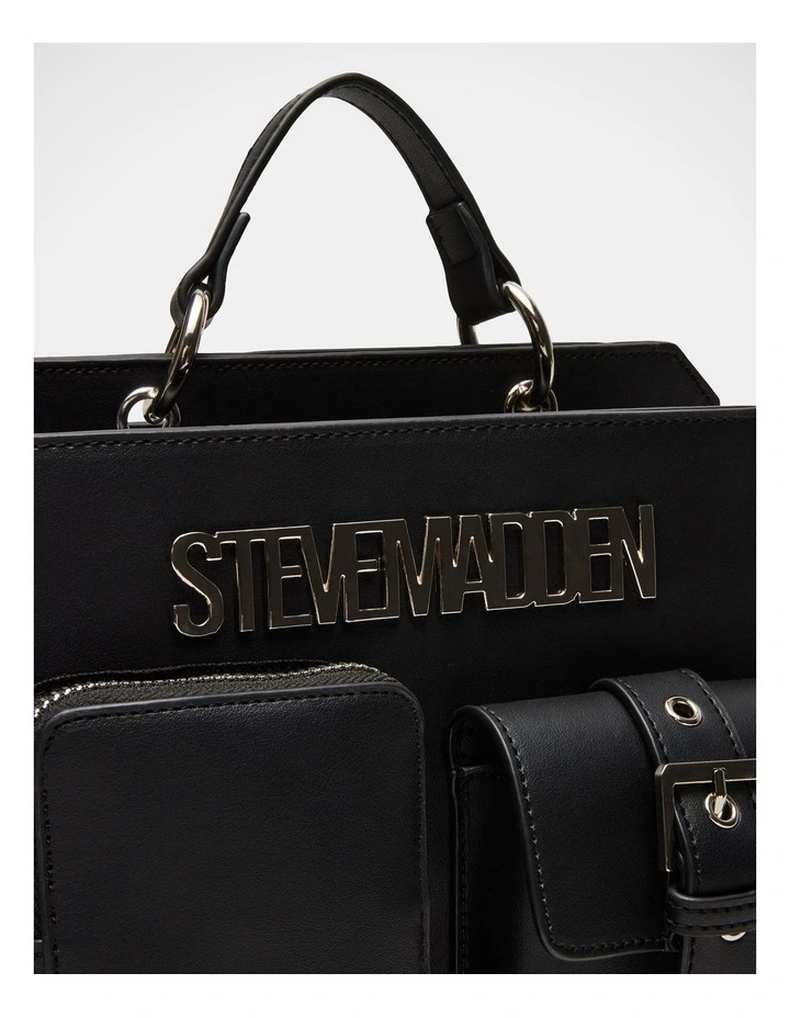 BEvelynu Top Handle Bag in Black image 4