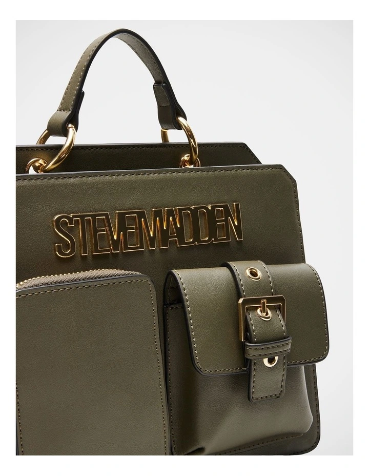 BEvelynu Top Handle Bag in Olive image 4