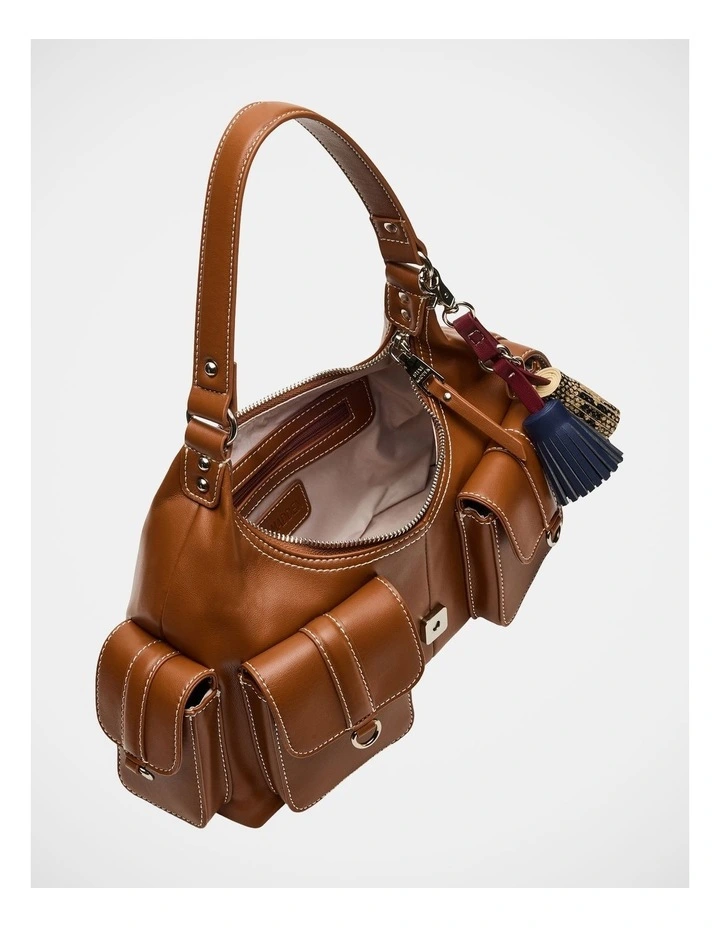 BIssac Shoulder Bag in Cognac image 5