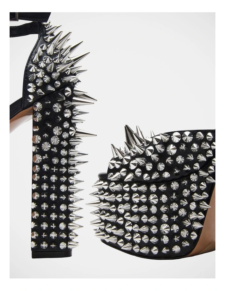 Punk Dress Heels in Black image 5