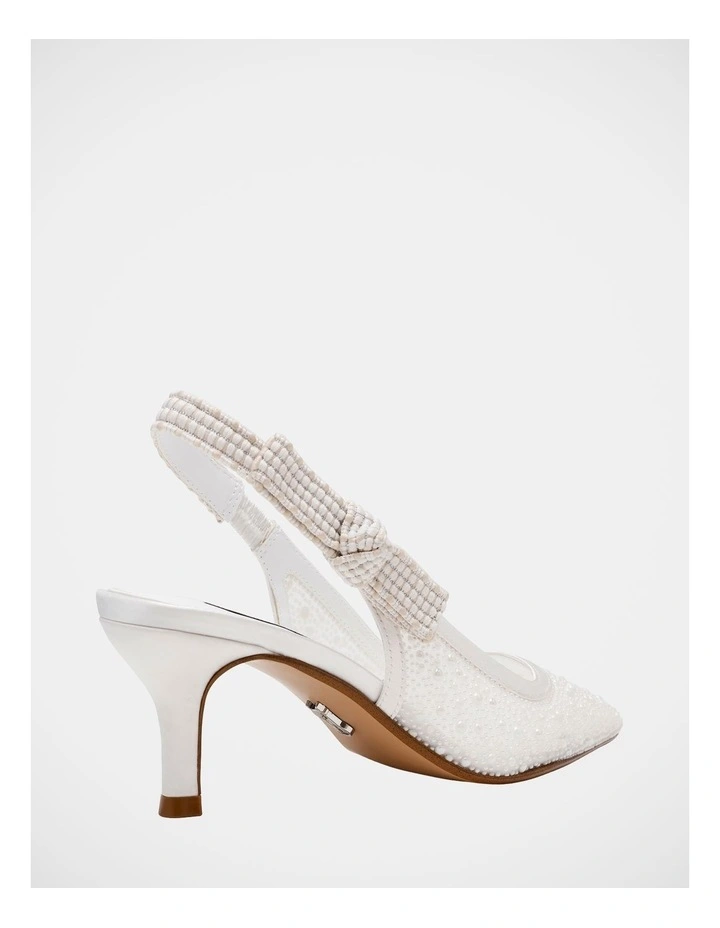 Ensemble-P Dress Heels in White image 5