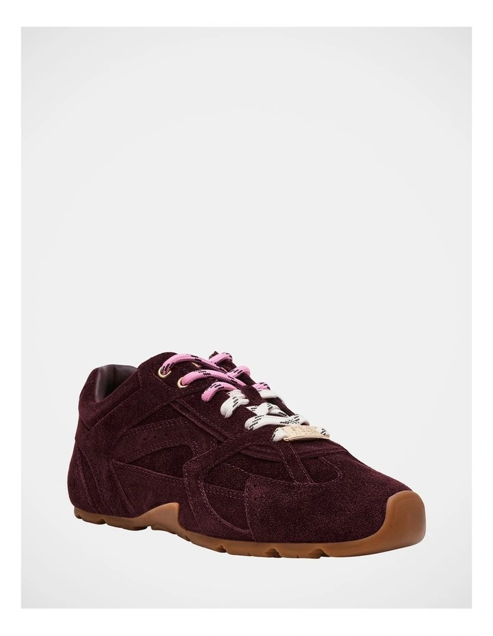 Asiel Sneakers in Dark Purple Suede image 2
