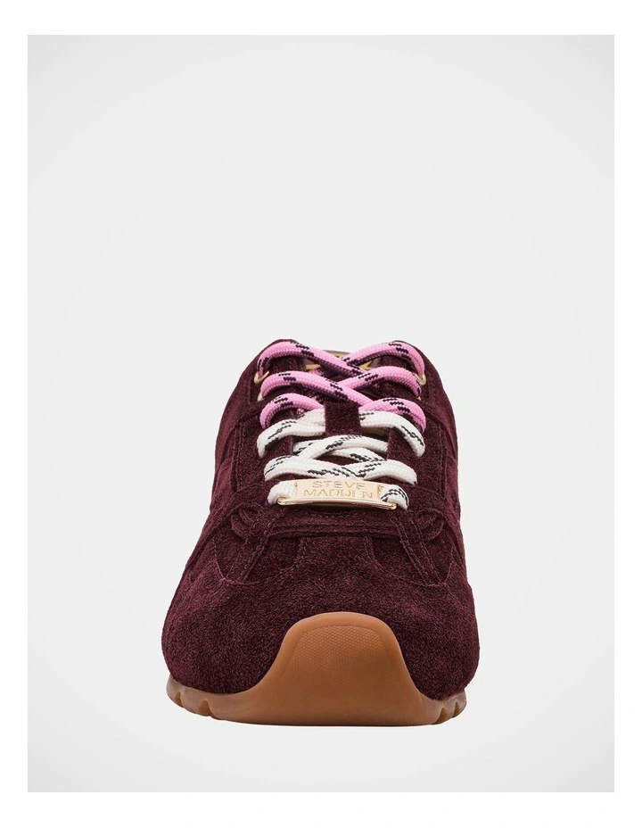 Asiel Sneakers in Dark Purple Suede image 3