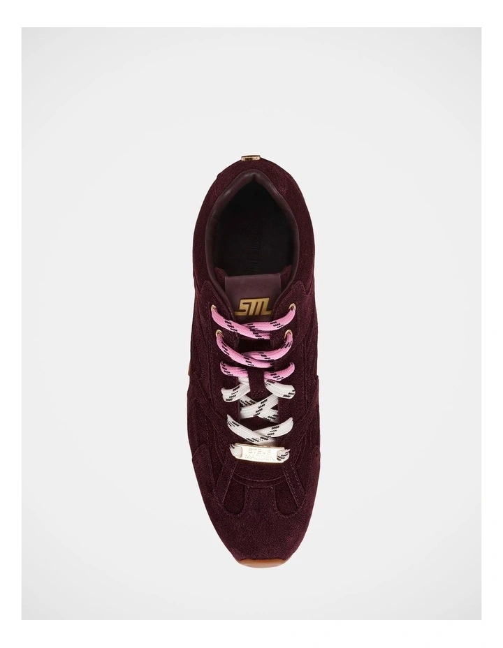 Asiel Sneakers in Dark Purple Suede image 4