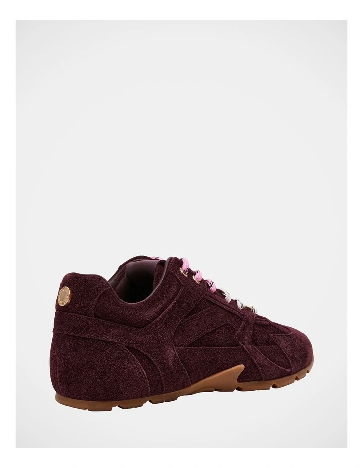 Asiel Sneakers in Dark Purple Suede image 5