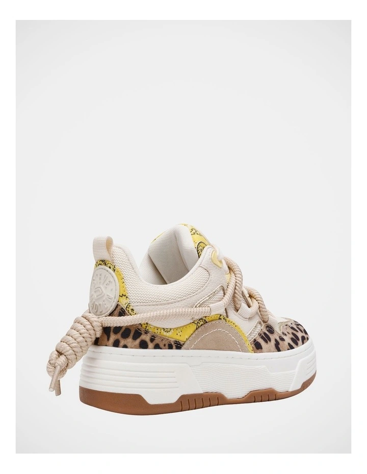 Brouhaha Sneakers in Leopard Multi image 5