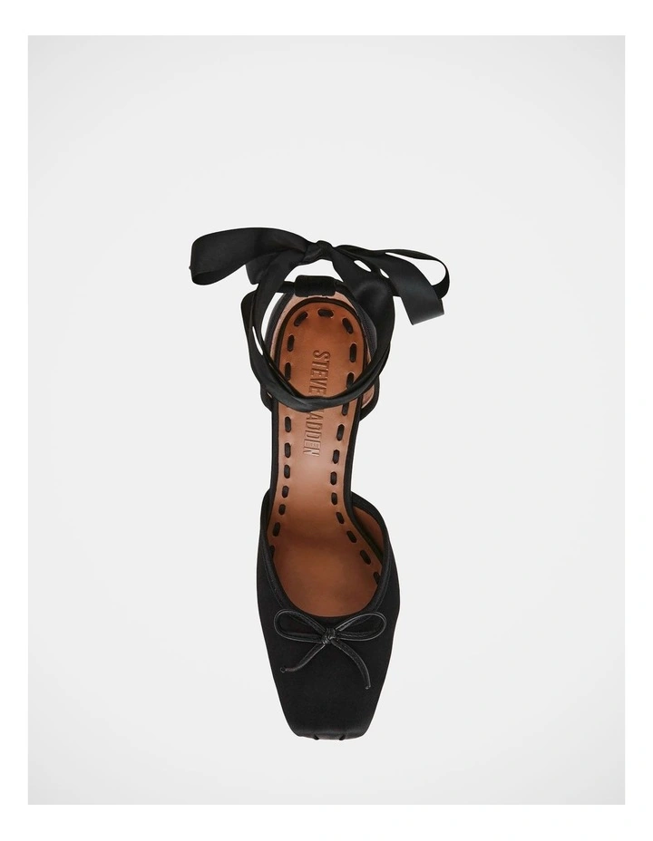 Larina Dress Heels in Black Satin image 5