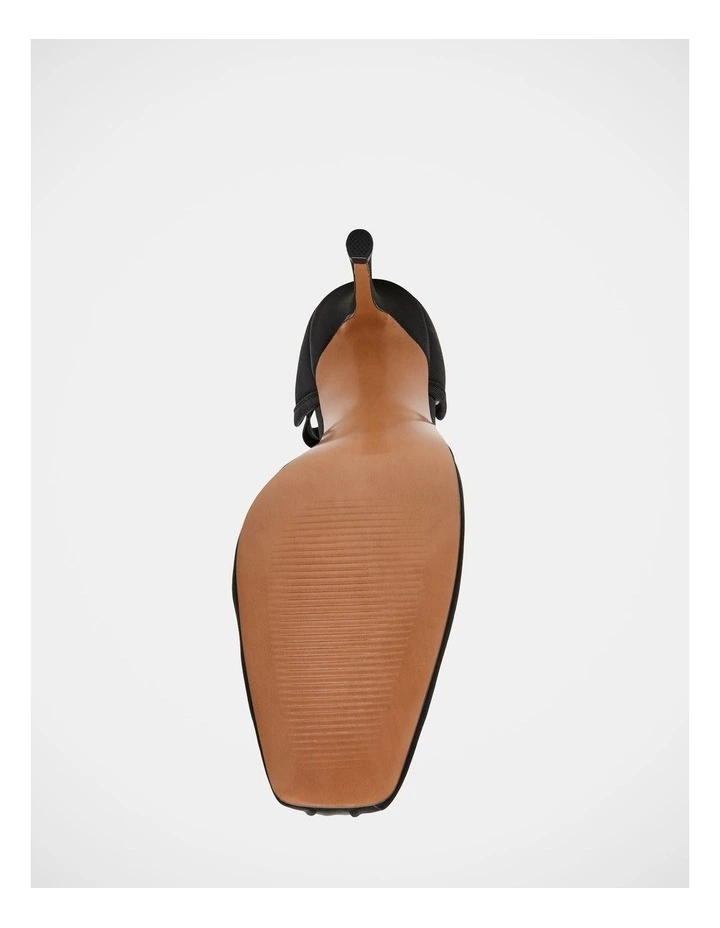 Larina Dress Heels in Black Satin image 7