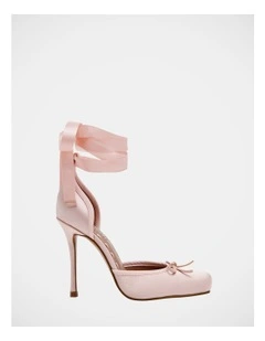 Larina Dress Heels in Pink Satin