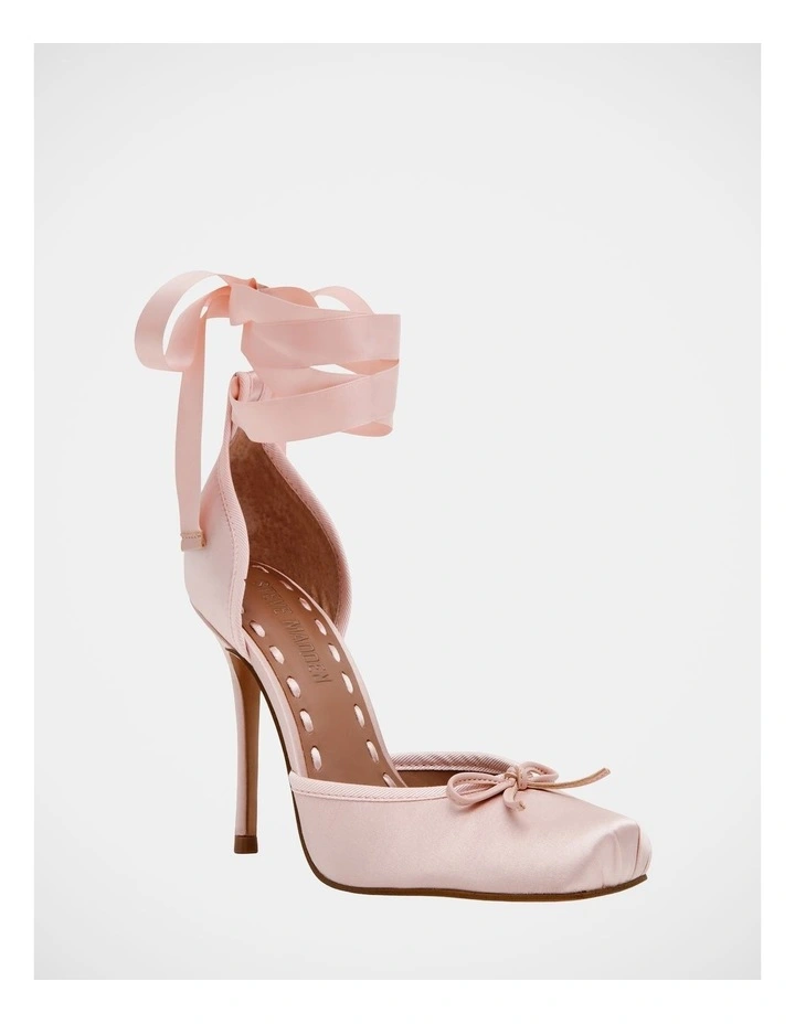 Larina Dress Heels in Pink Satin image 3