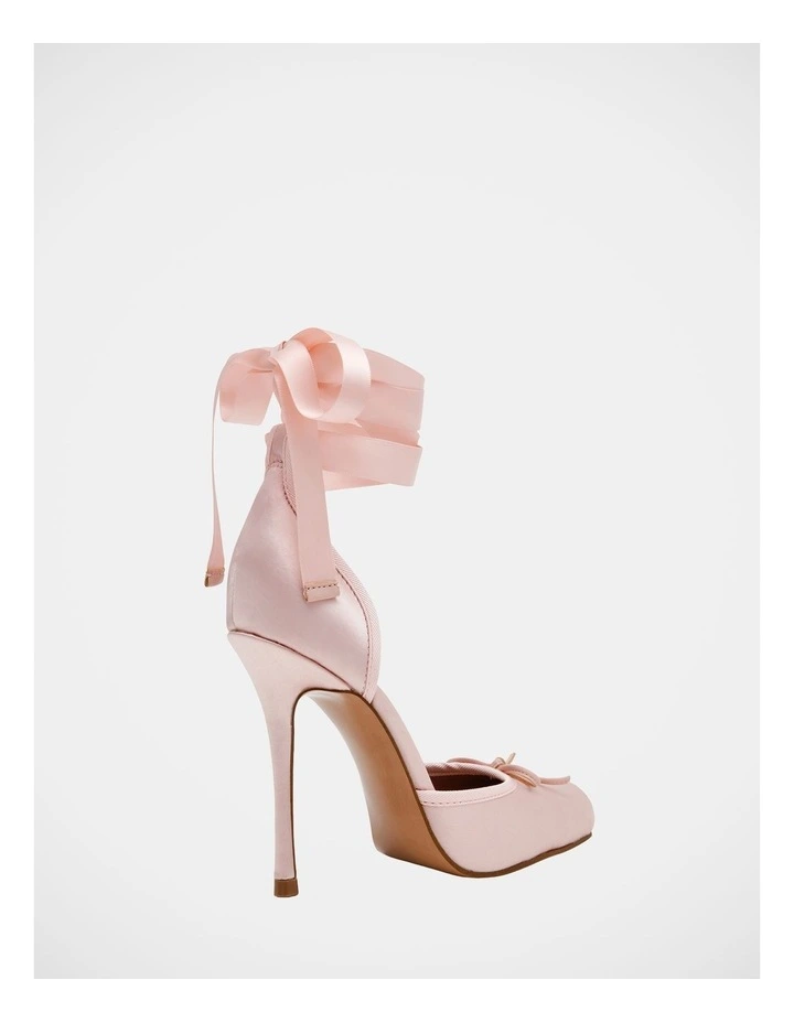 Larina Dress Heels in Pink Satin image 5