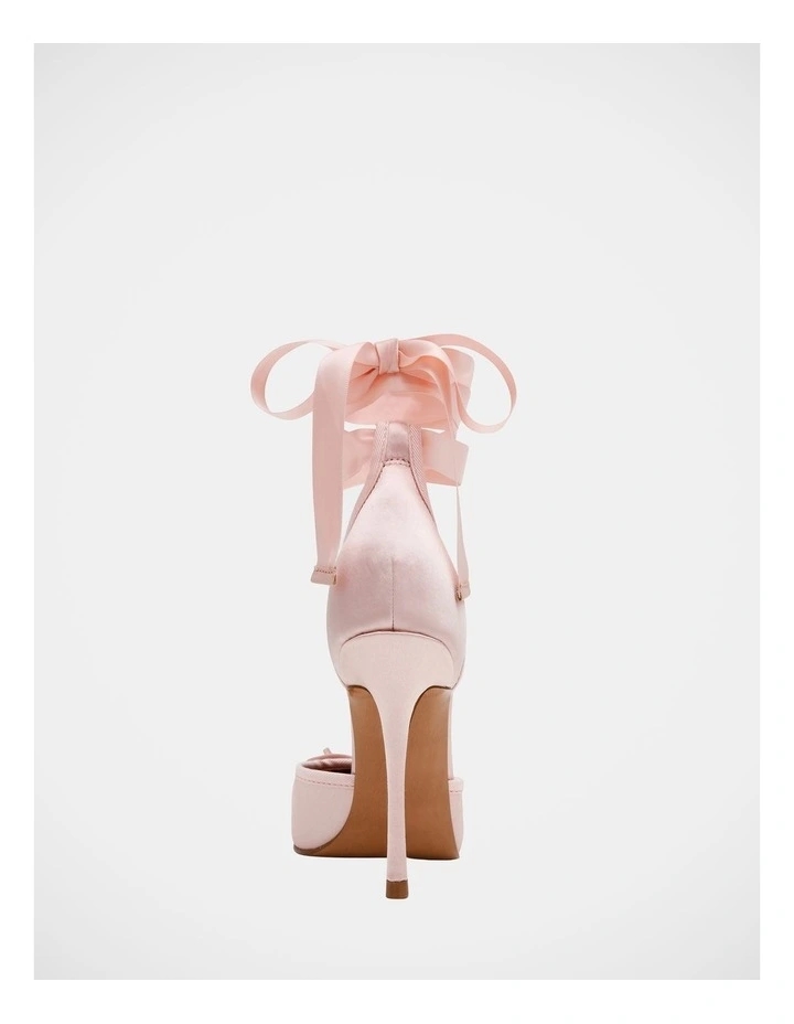 Larina Dress Heels in Pink Satin image 6